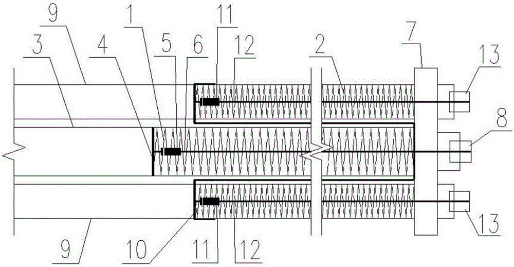 Device and method for ejecting shipboard aircraft by combining secondary springs