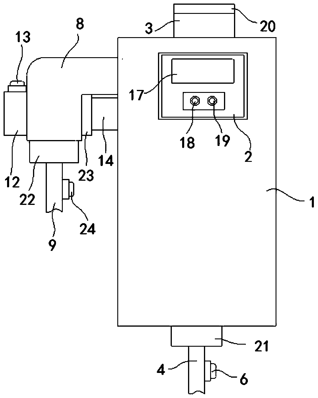 A timing and quantitative feeding device for fish tanks