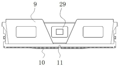 Contact chip detection device with sorting structure for computer memory bank processing