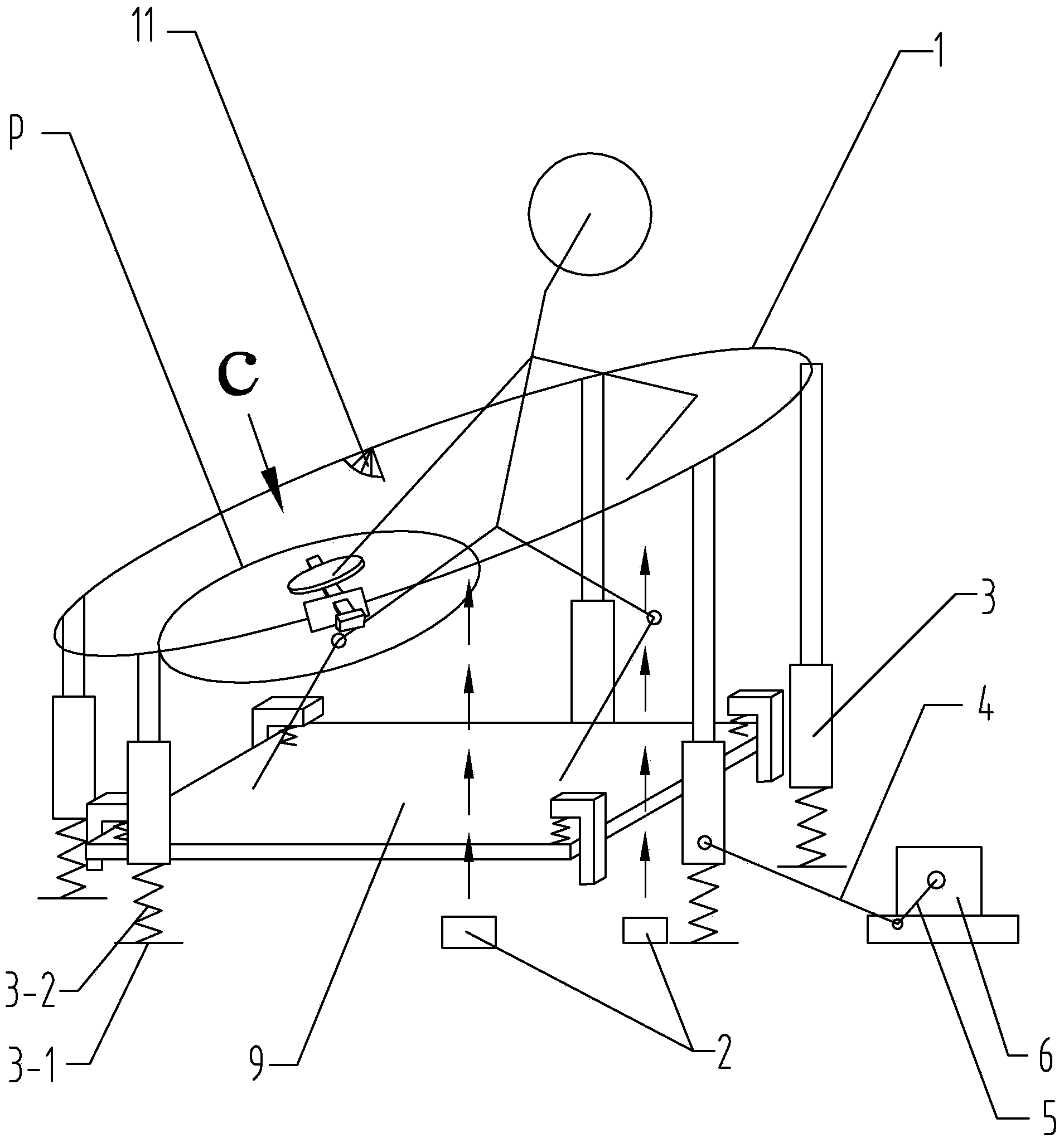 Laser type discus core stability and strength training and motion information feedback monitoring device