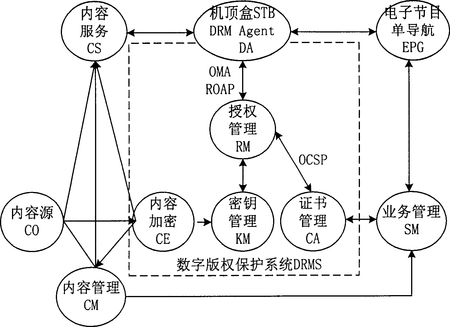 IPTV system, enciphered digital programme issuing and watching method