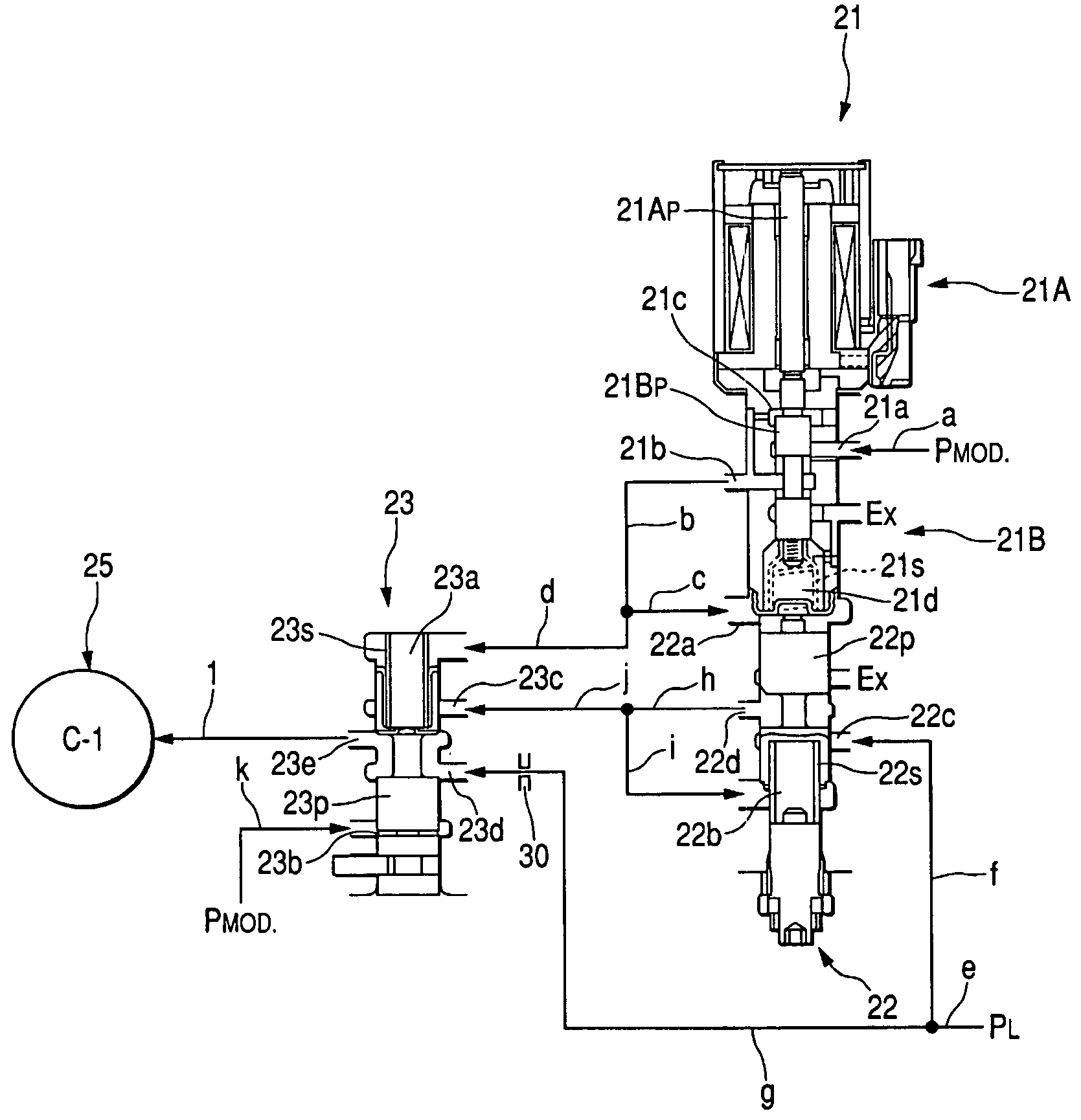 Hydraulic control apparatus of automatic transmission