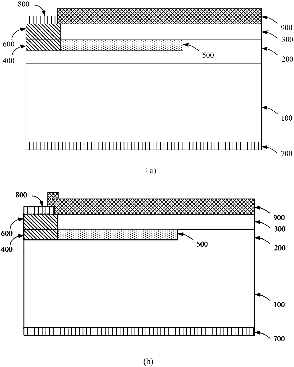 Silicon carbide device terminal structure and manufacturing method thereof