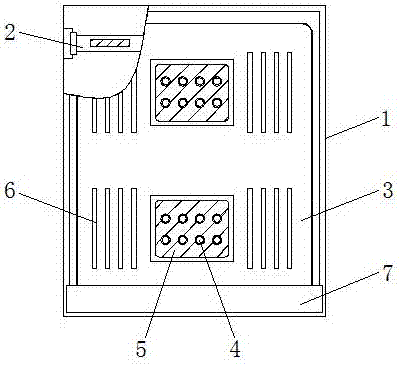 Cooling and damping movable base of 3D printer