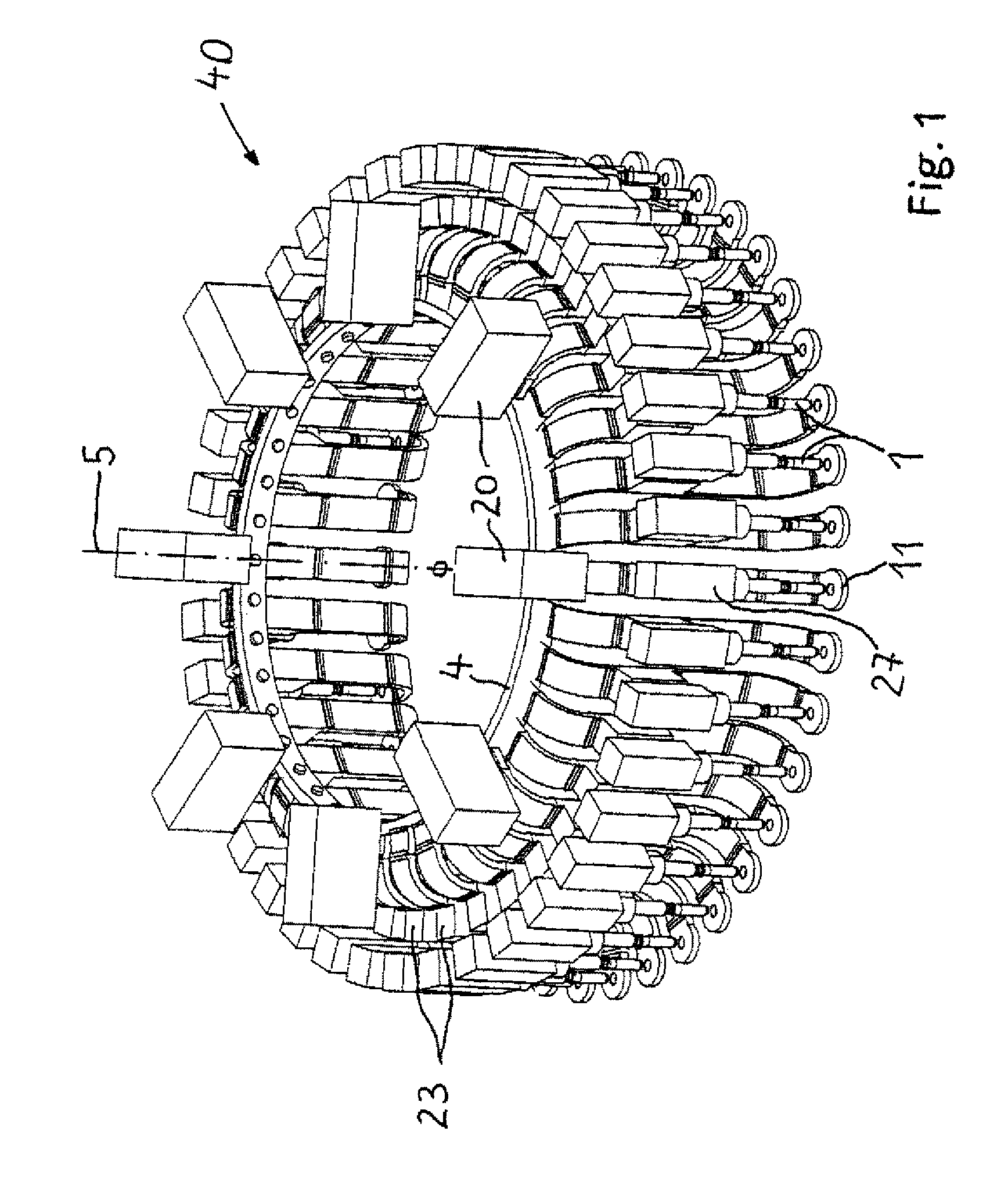 Heating device for plastic blanks