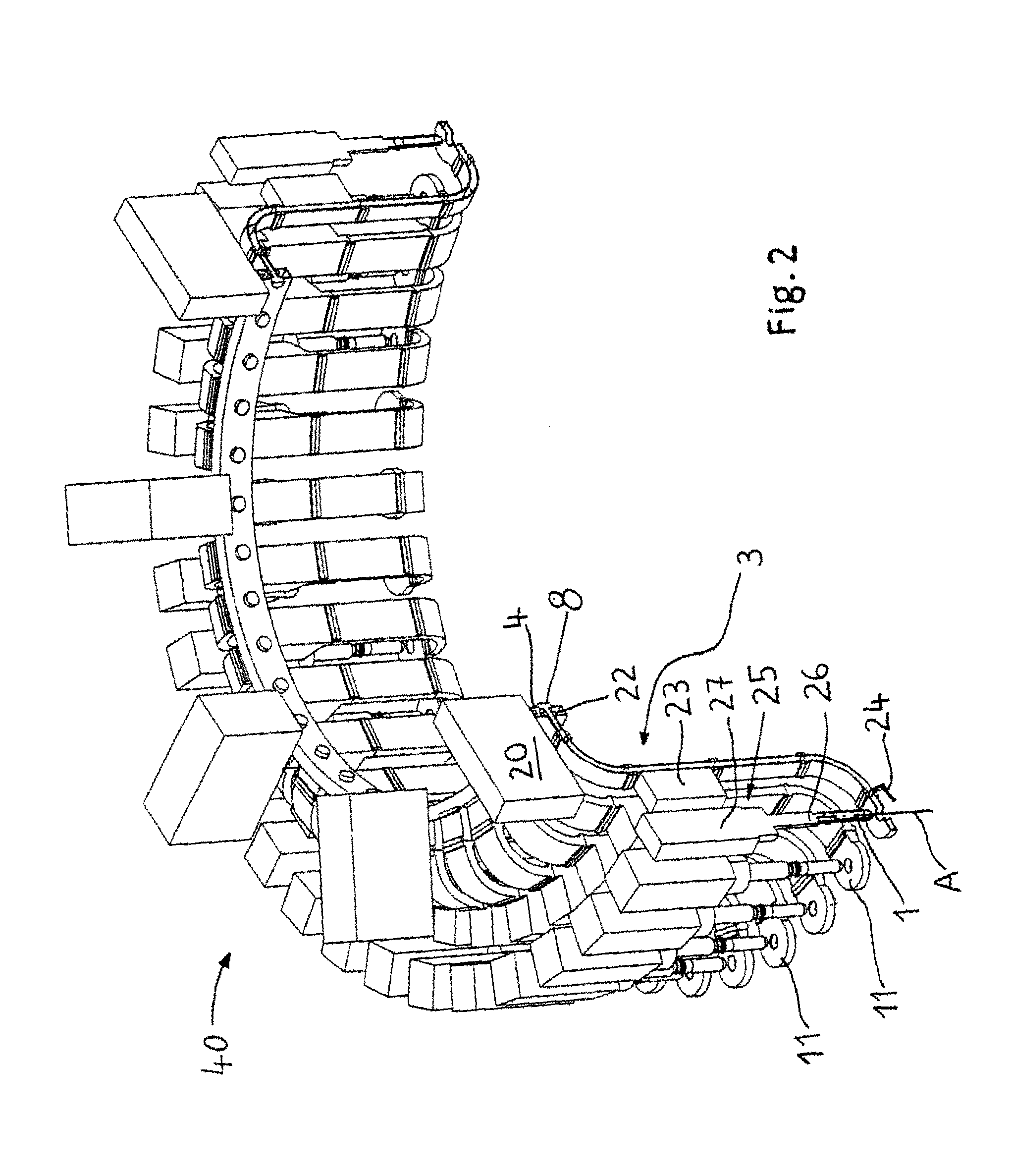 Heating device for plastic blanks