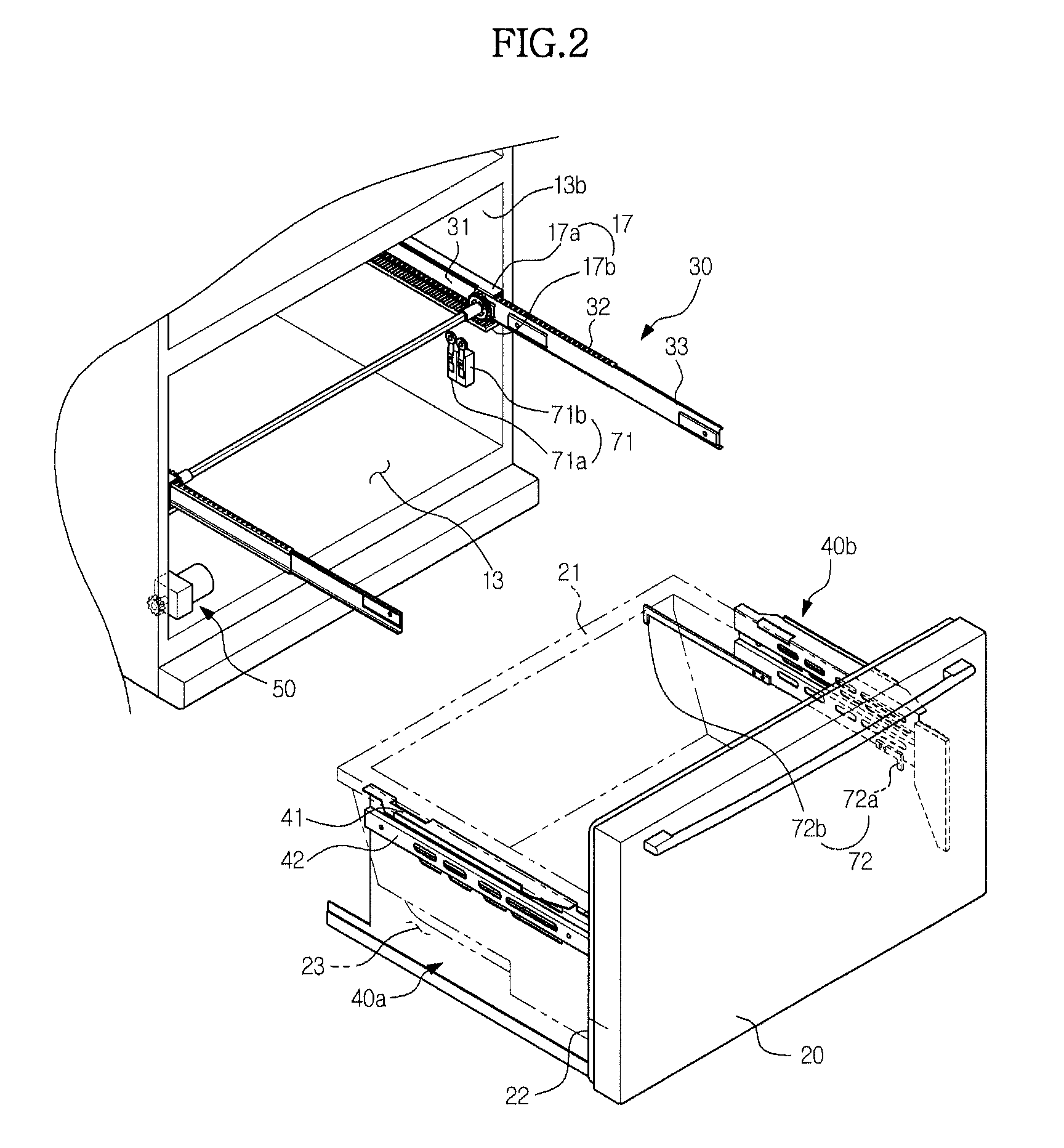 Automatic door opening/closing apparatus and refrigerator having the same