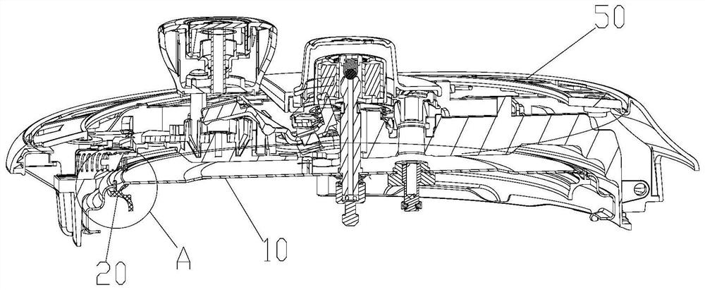 Upper cover assembly and cooking utensil