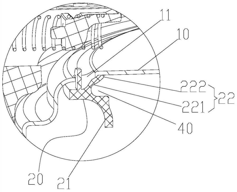 Upper cover assembly and cooking utensil