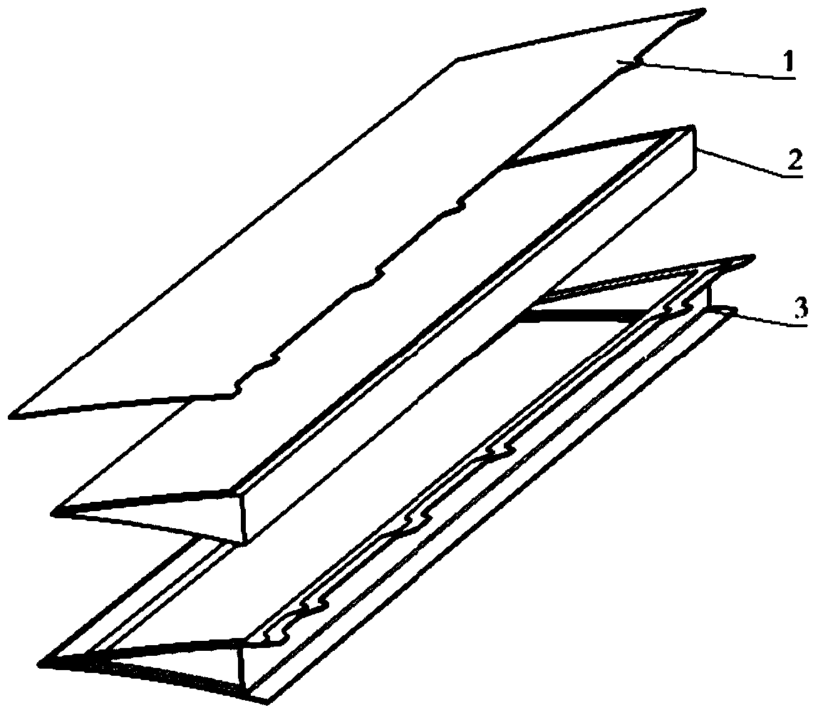 Detachable integral slat trailing edge structure