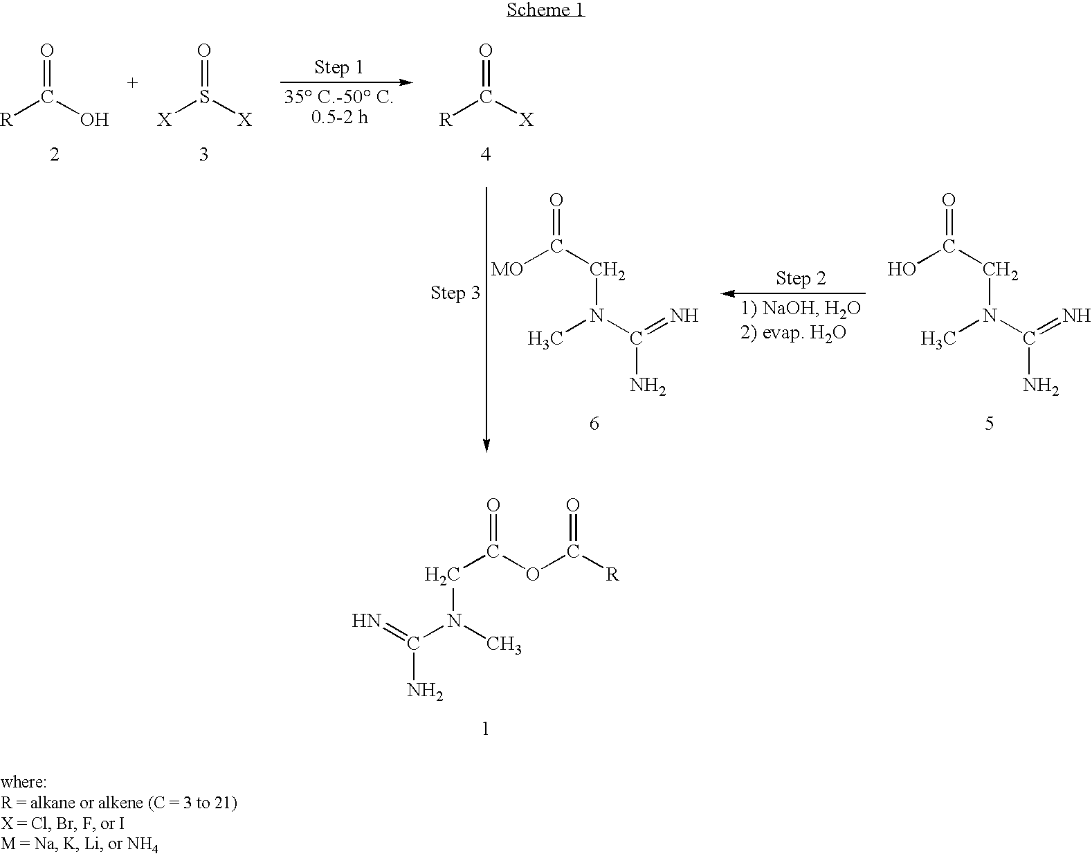 Creatine-fatty acids