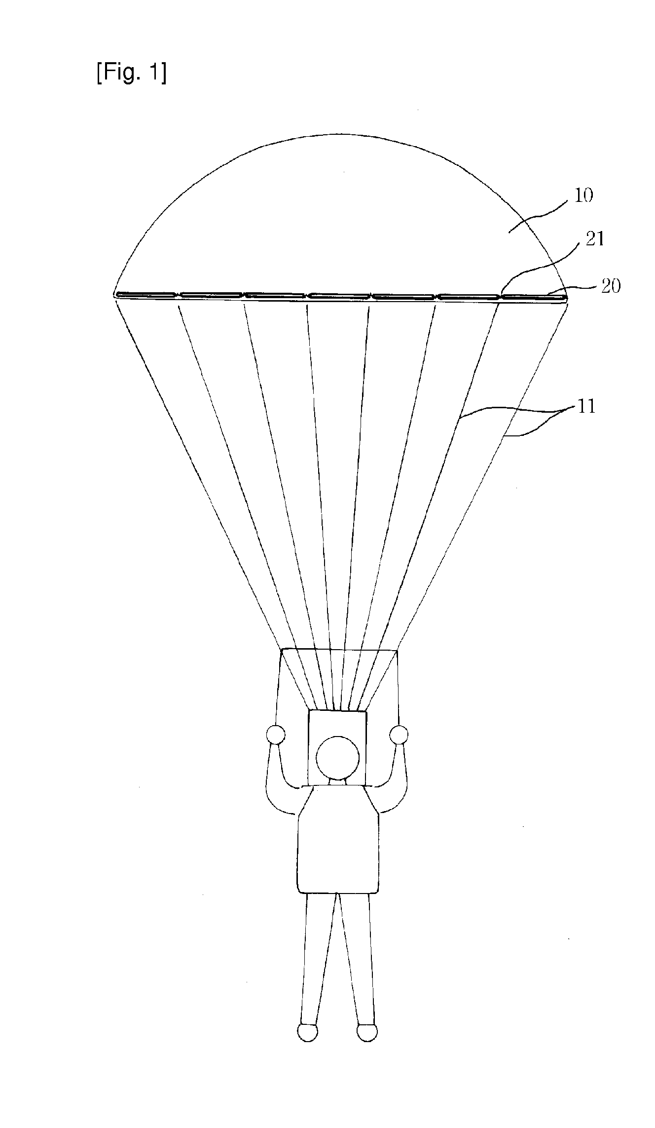 Lifesaving parachute