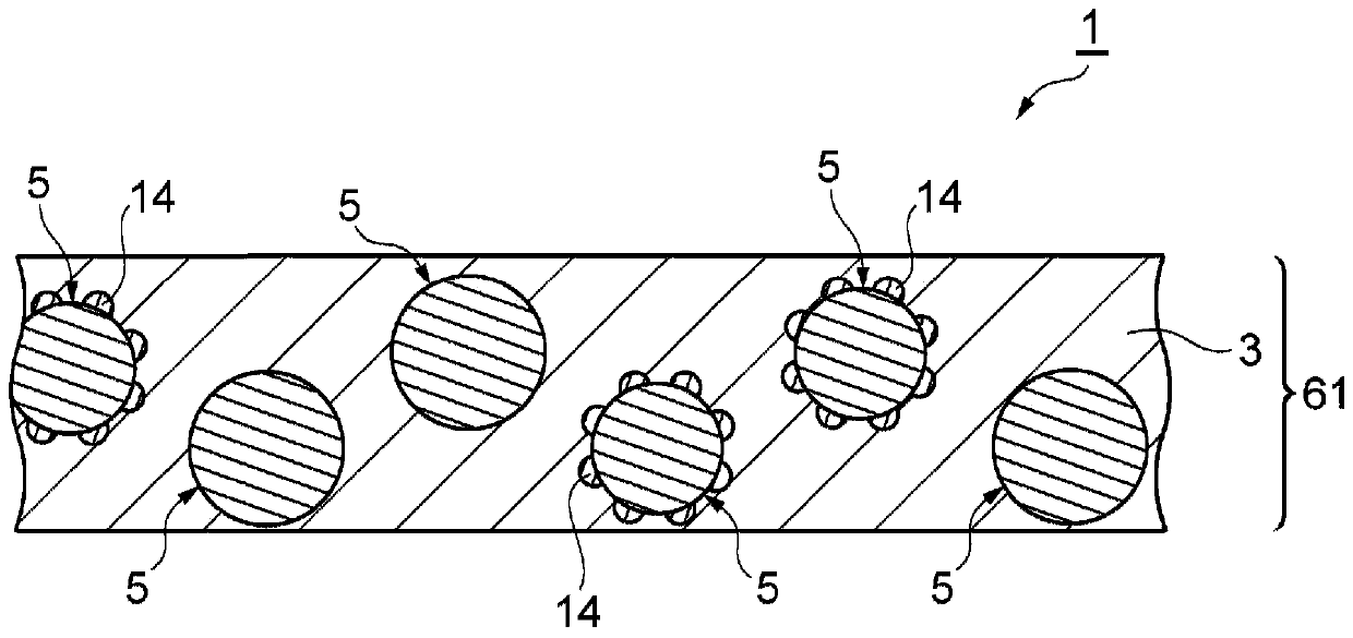 Film-like circuit connection material and circuit connection structure