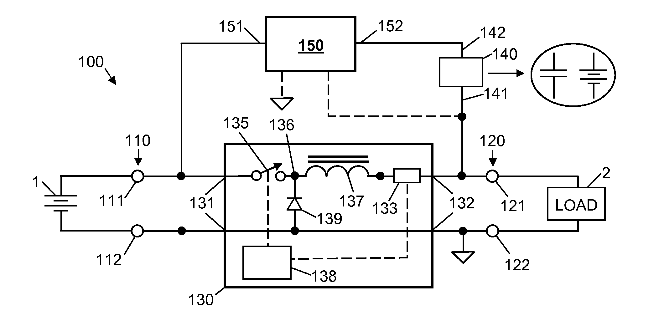 High efficiency backup-power circuits for switch-mode power supplies