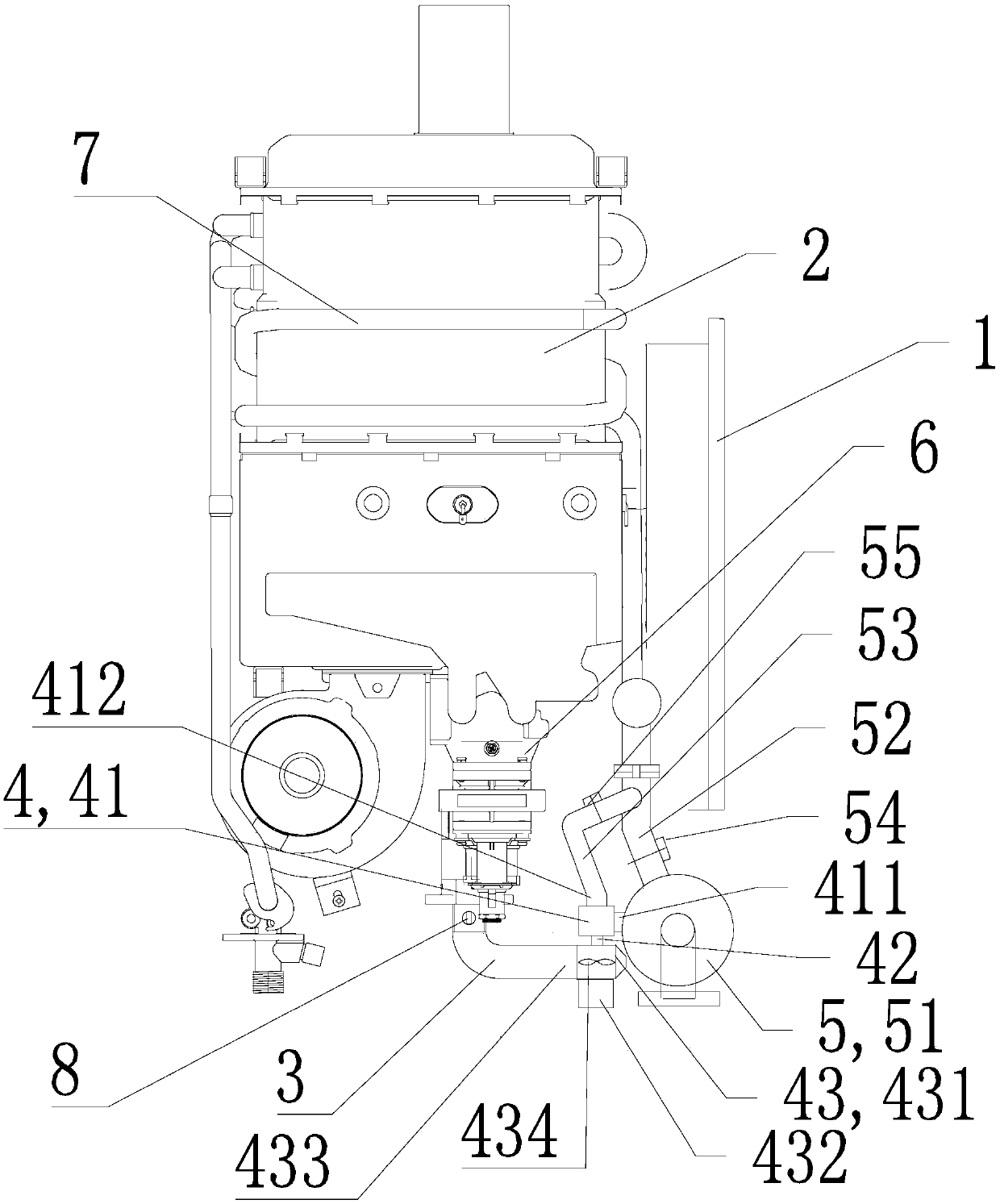 Method for controlling supercharged gas water heater and gas water heater