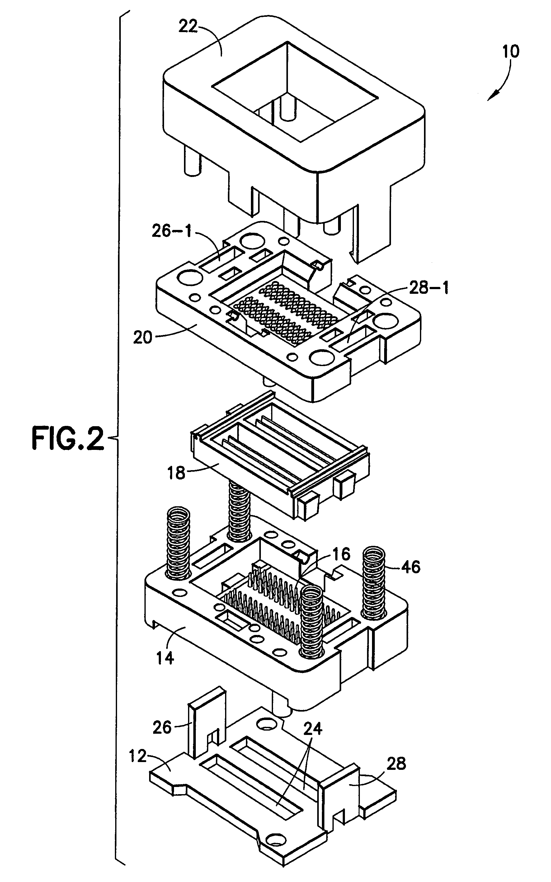 Top loaded burn-in socket