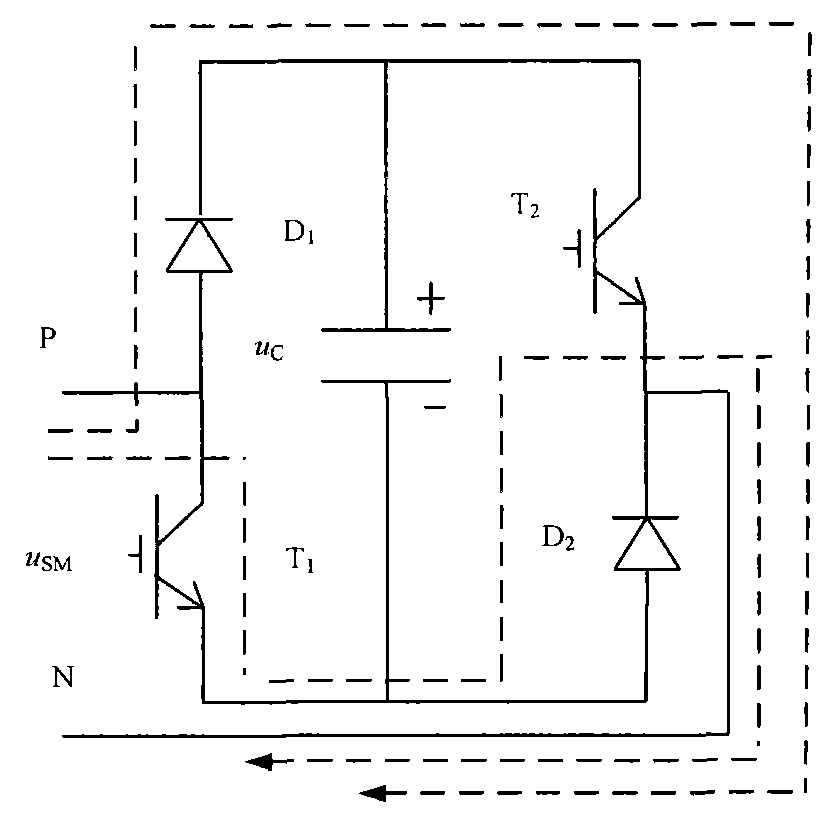 LCC-HVDC topological structure and controllable sub-module charging initial voltage determining method thereof