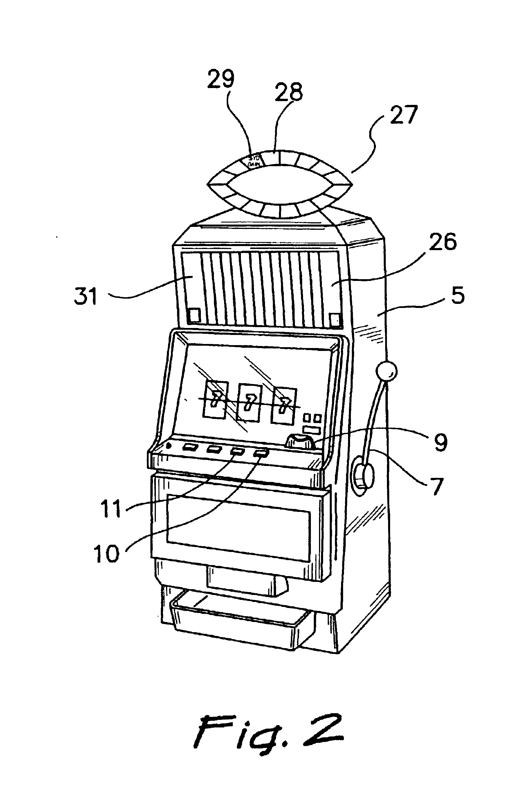 Casino style gaming machine