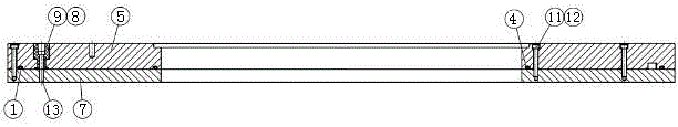 Water-cooling upper polishing disc structure of polishing machine