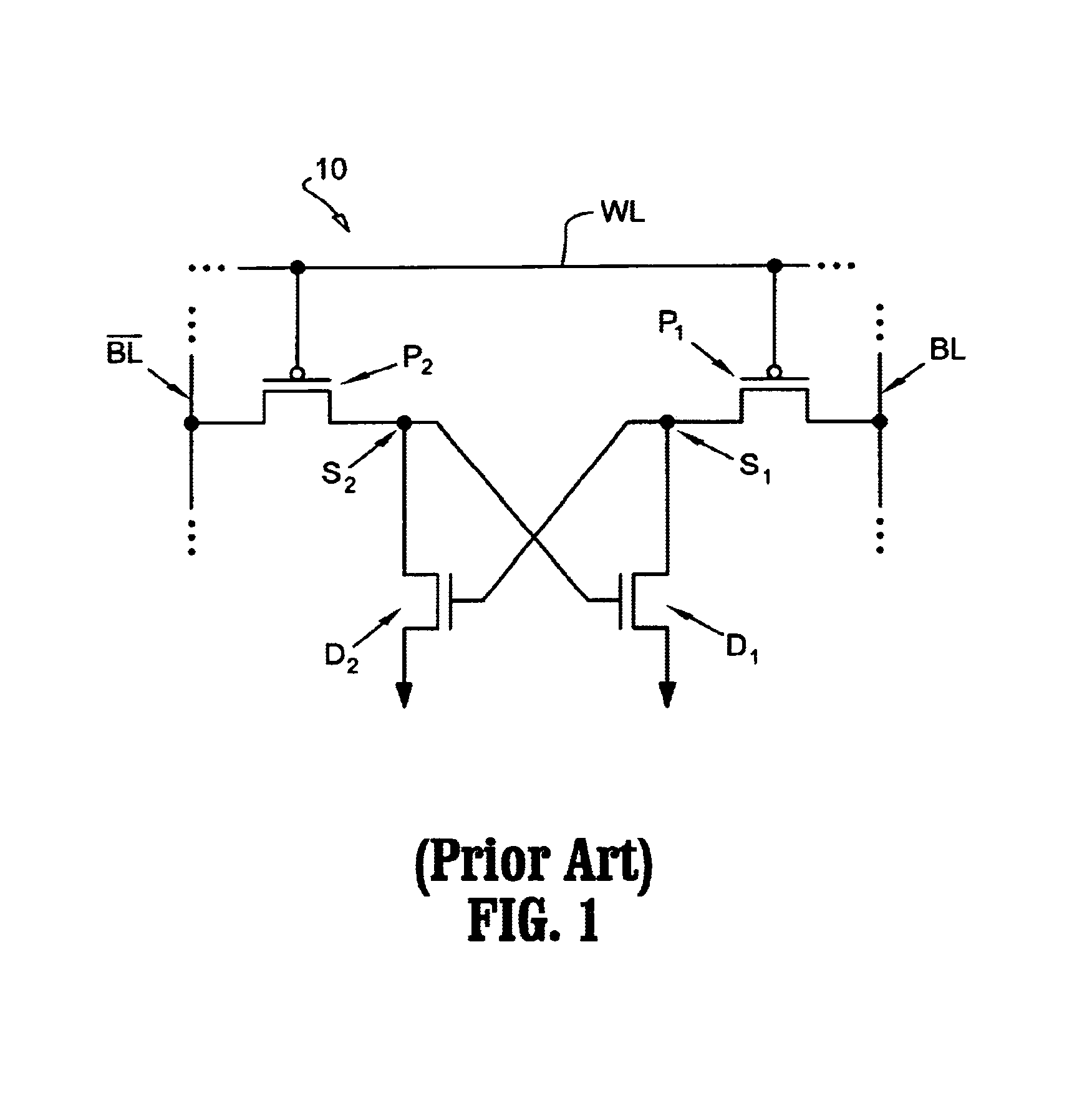 Loadless NMOS four transistor dynamic dual Vt SRAM cell