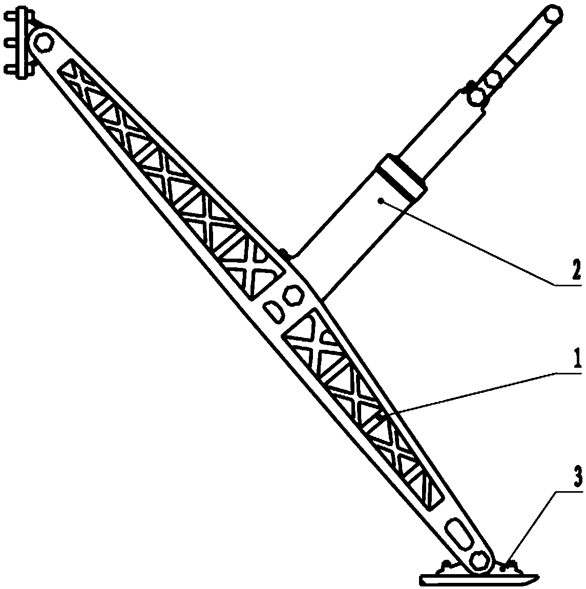 A wheelless horizontal landing device