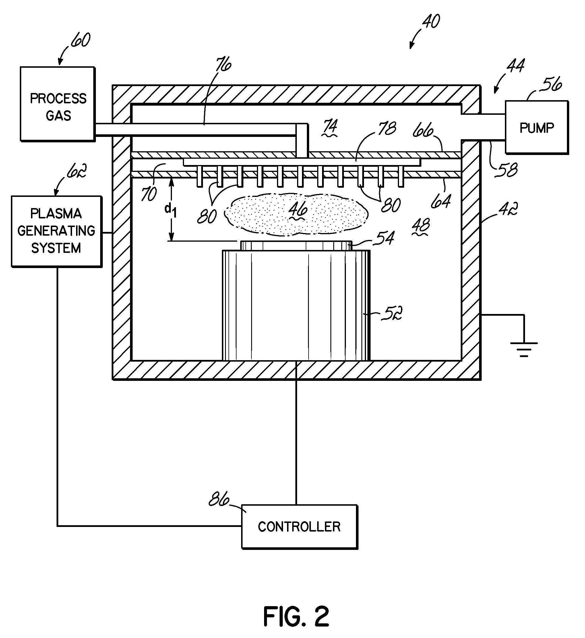 Plasma source pumping and gas injection baffle