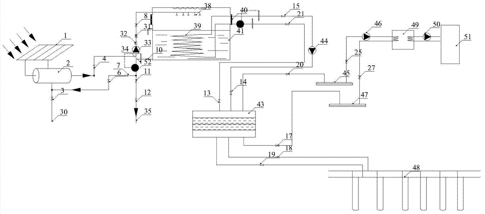 Heat storage type solar ground source heat pump