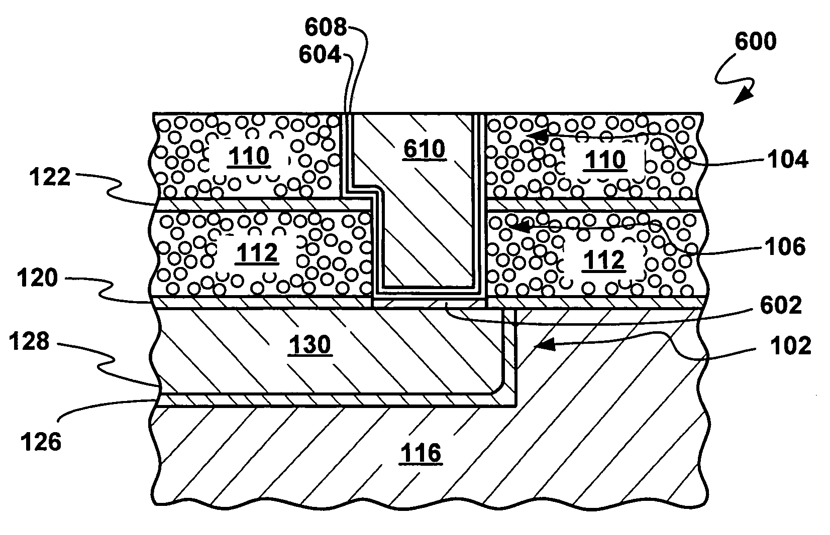 Nano-electrode-array for integrated circuit interconnects