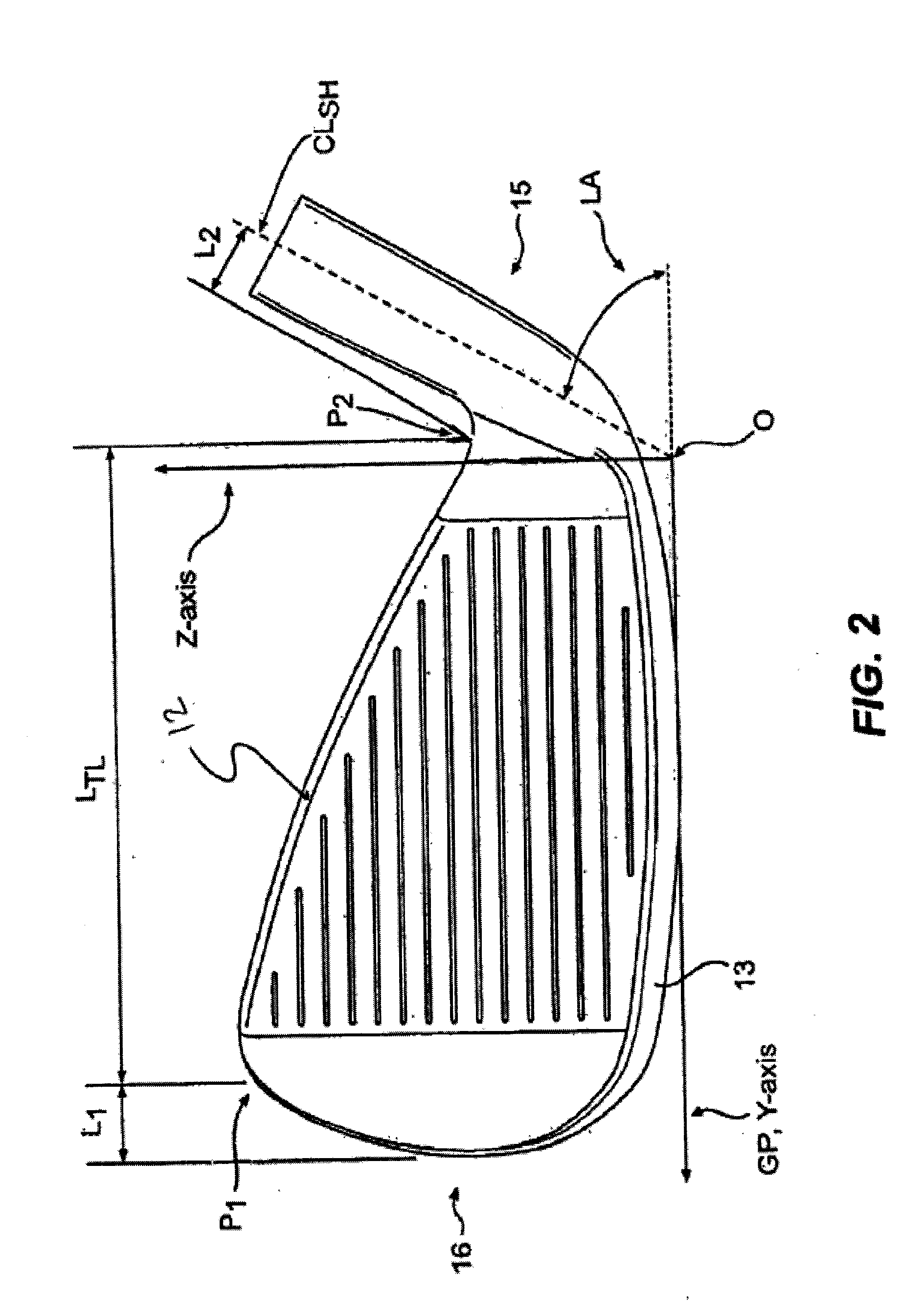 Golf club head wtih top line insert