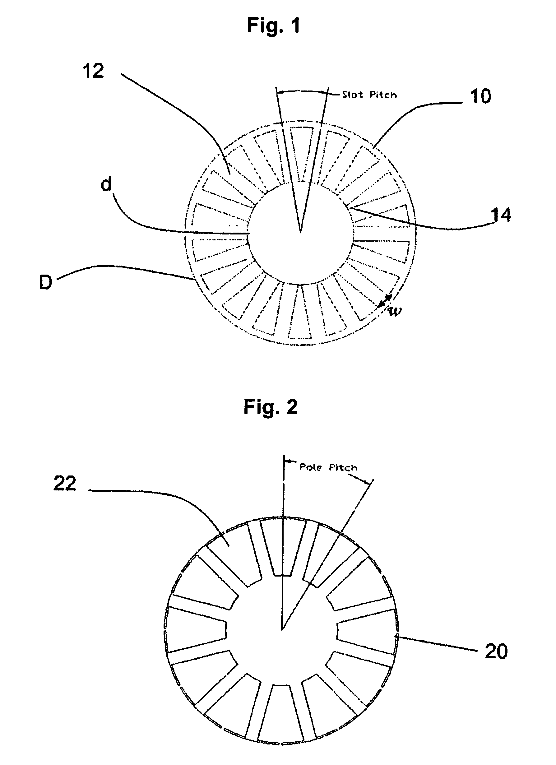 Selective alignment of stators in axial airgap electric devices comprising low-loss materials