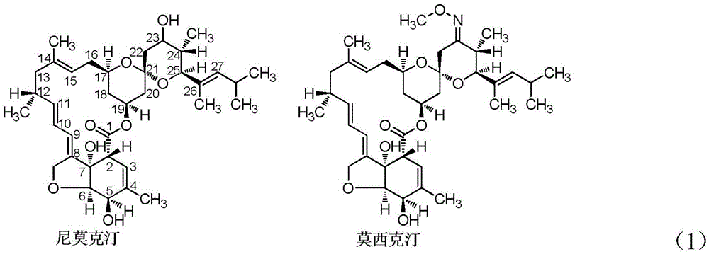 A kind of membrane separation preparation method of high-purity moxictine