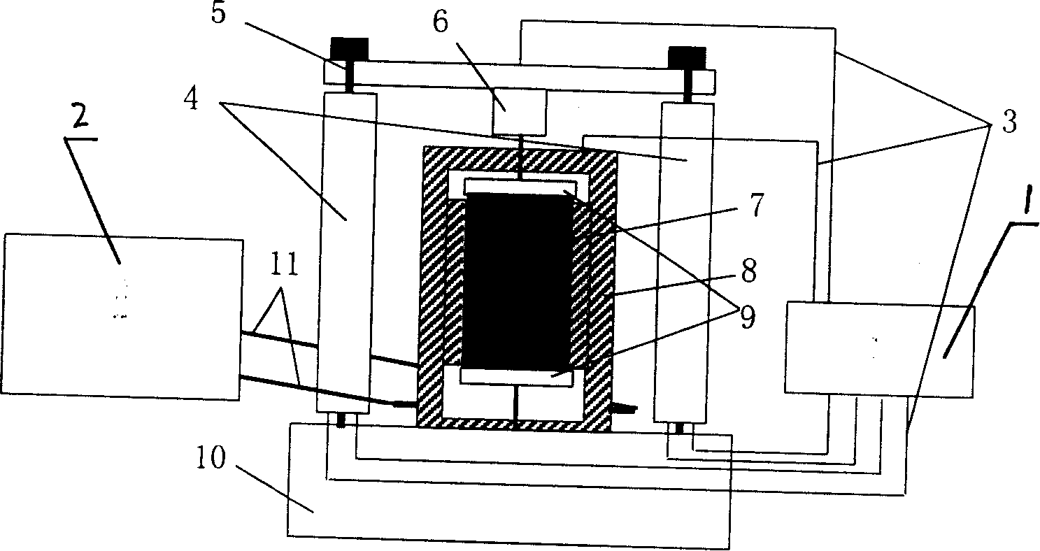 Low temperature fracture testing instrument of asphalt mixed material