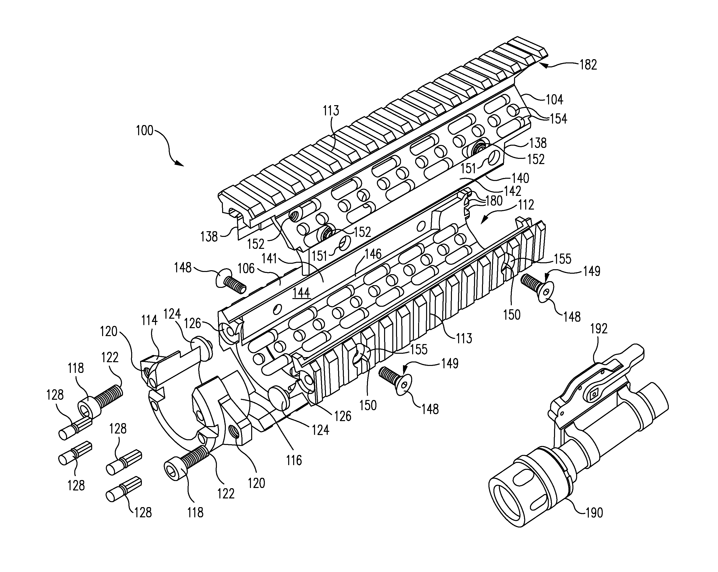 Accessory mounting hand guard for firearm