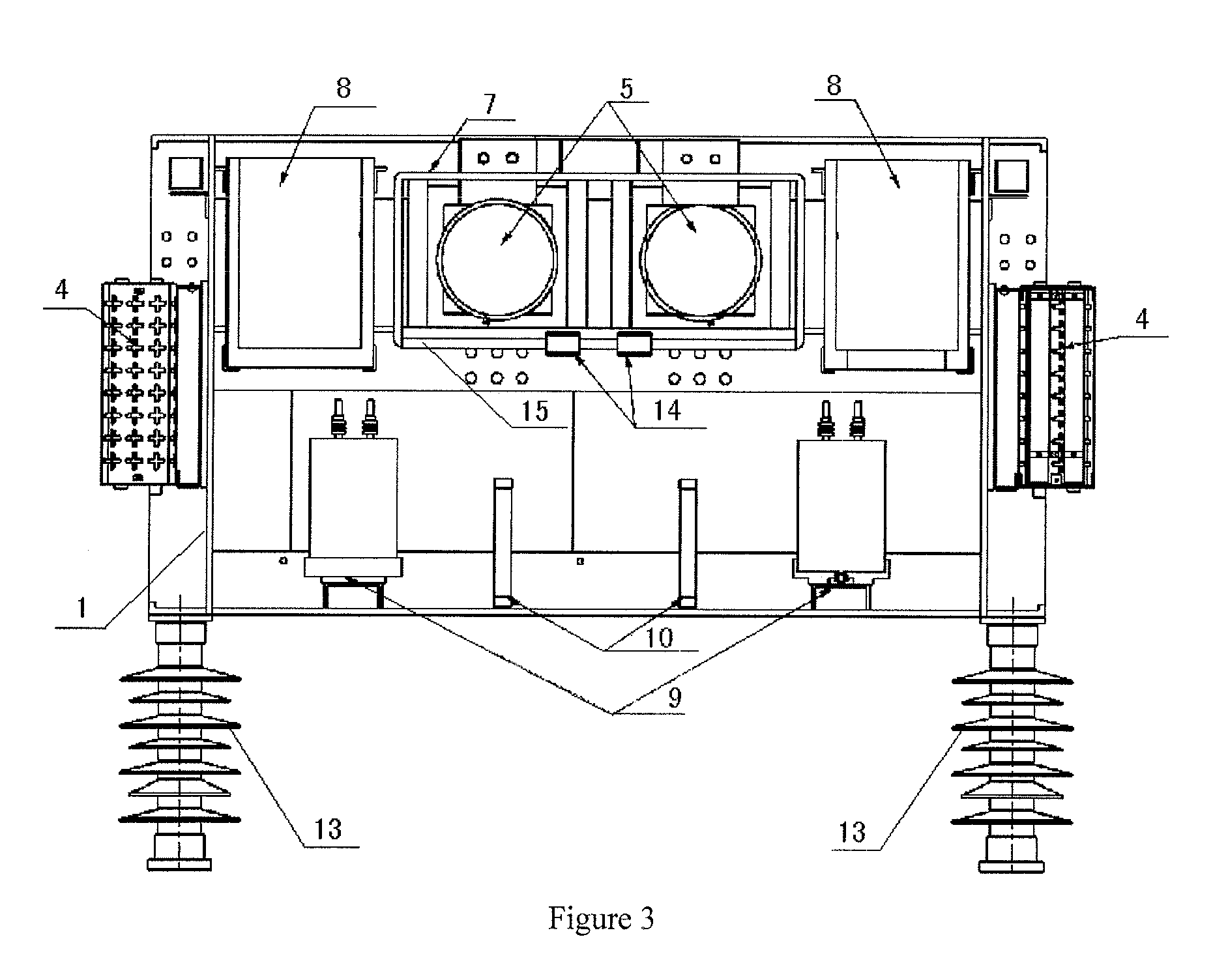 Self-cooled thyristor valve