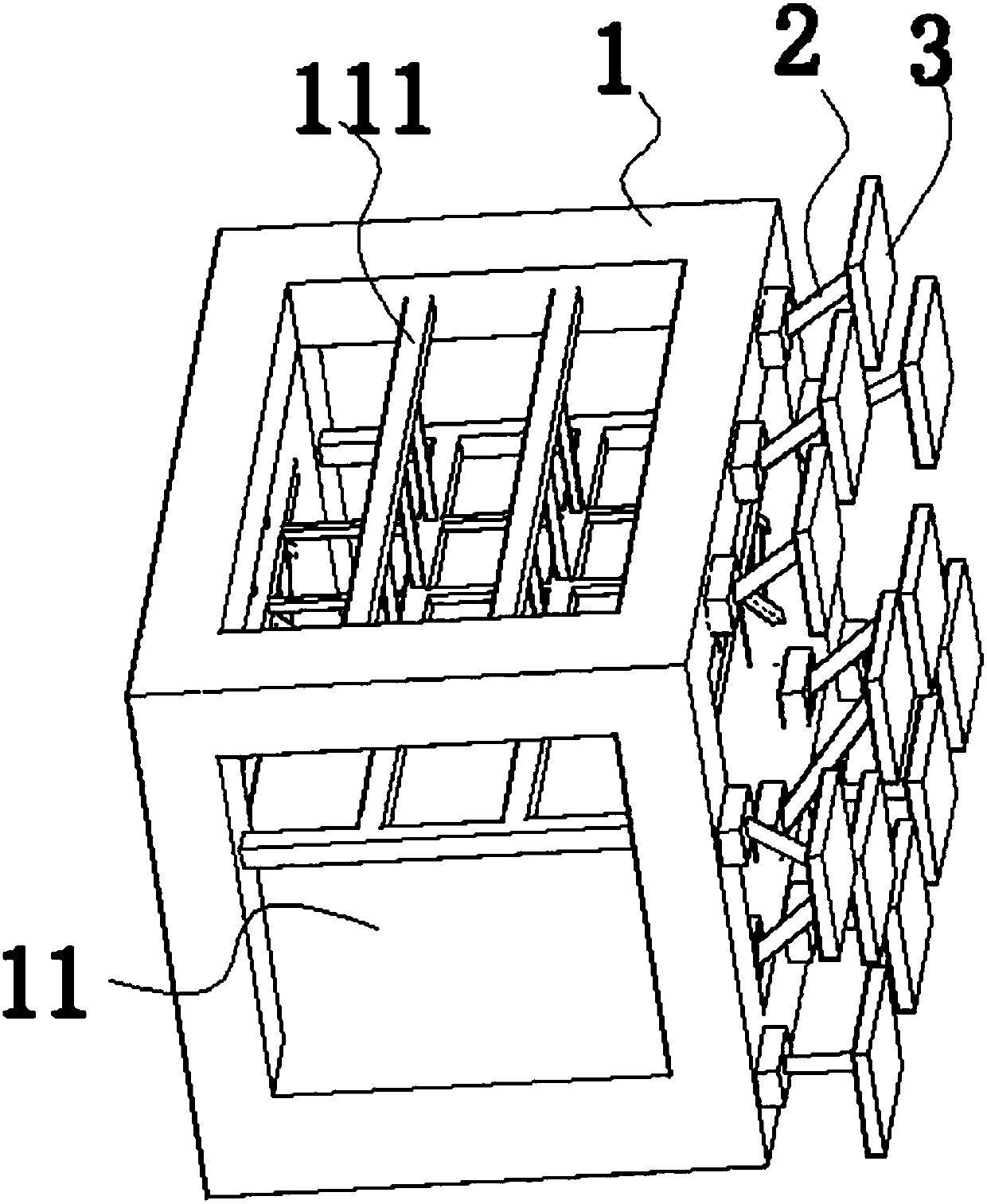 Multipoint movable tunnel face temporary supporting system