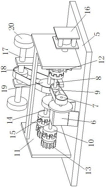 Driving and braking integrated device for pirate ship