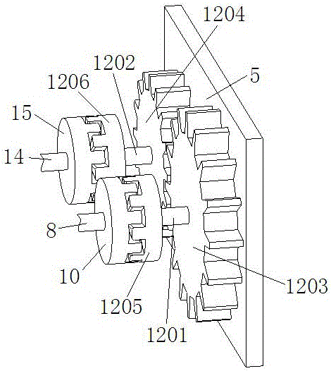 Driving and braking integrated device for pirate ship