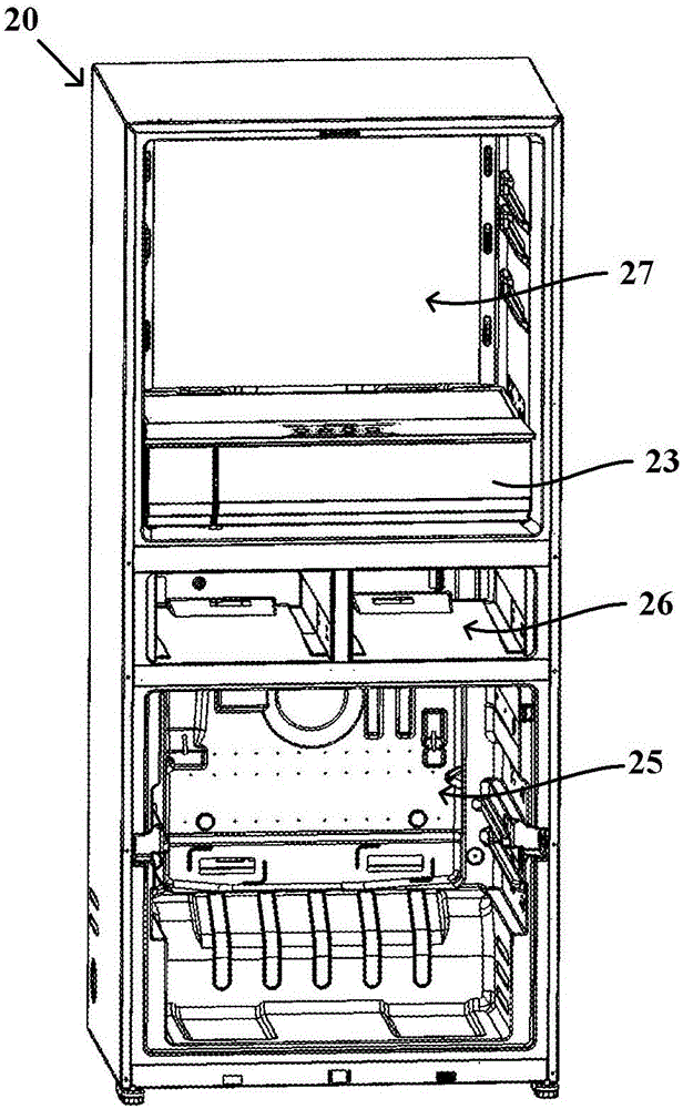 Cold storage and refrigerating device with air adjustment refreshing function