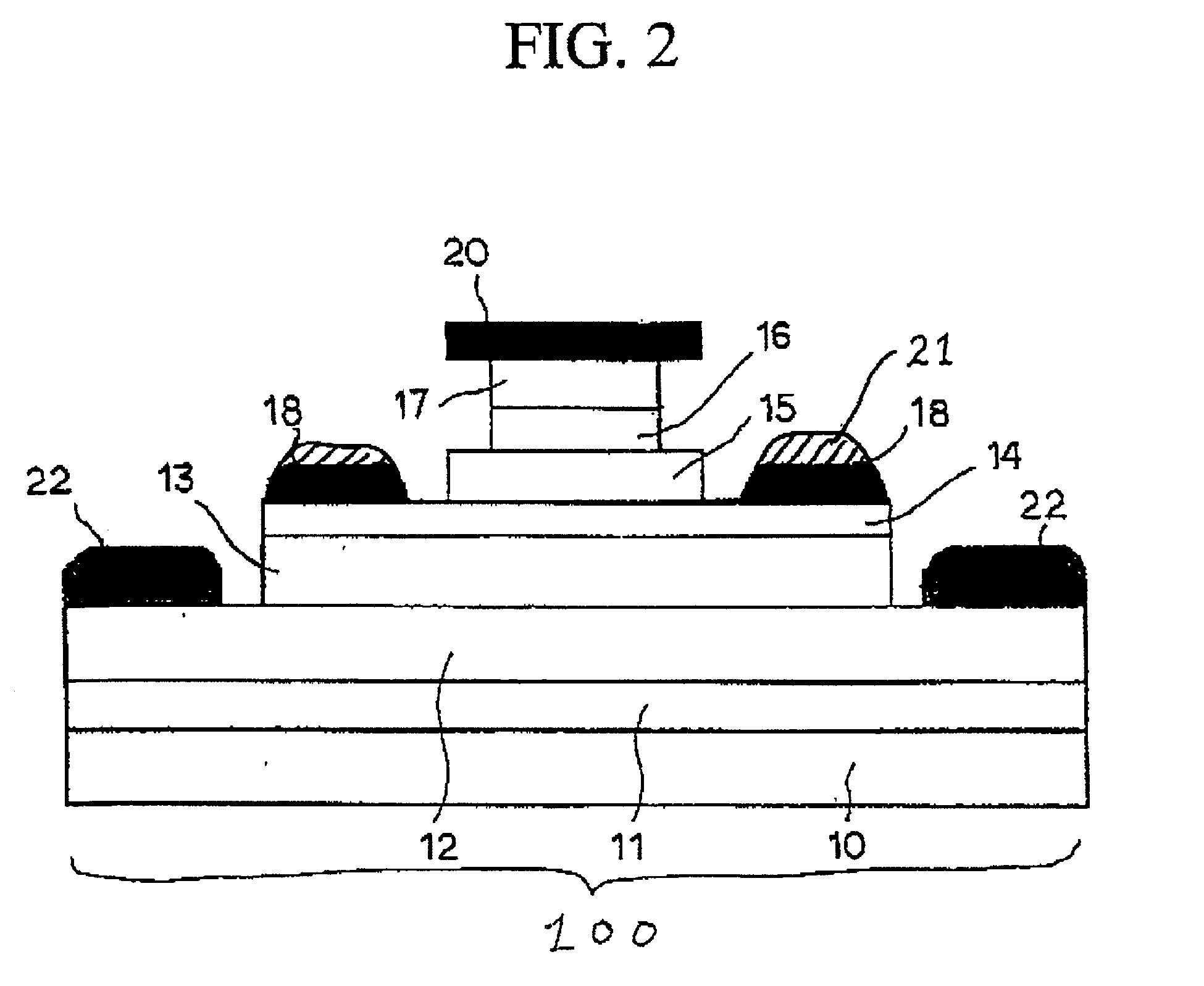 Monolithic compound semiconductor integrated circuit and method of forming the same