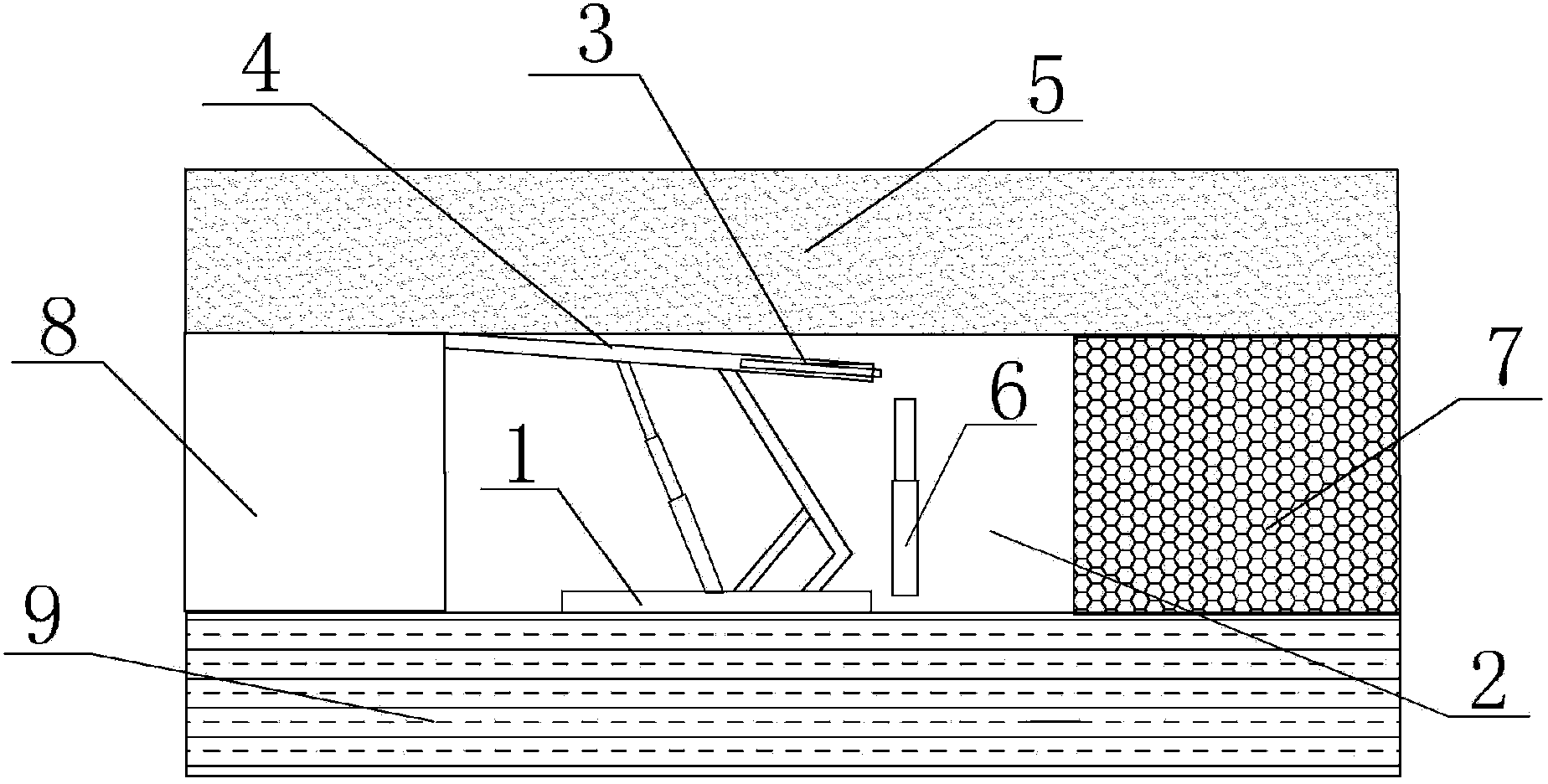 Method for filling paste behind filling hydraulic supports