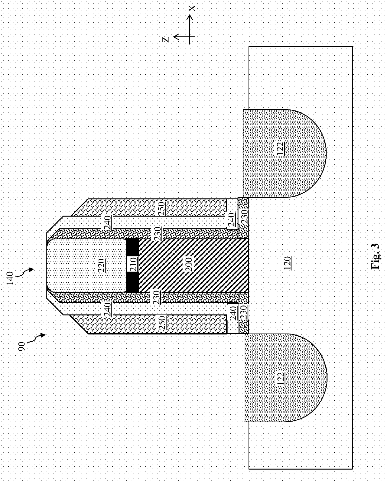 Air spacer for a gate structure of a transistor