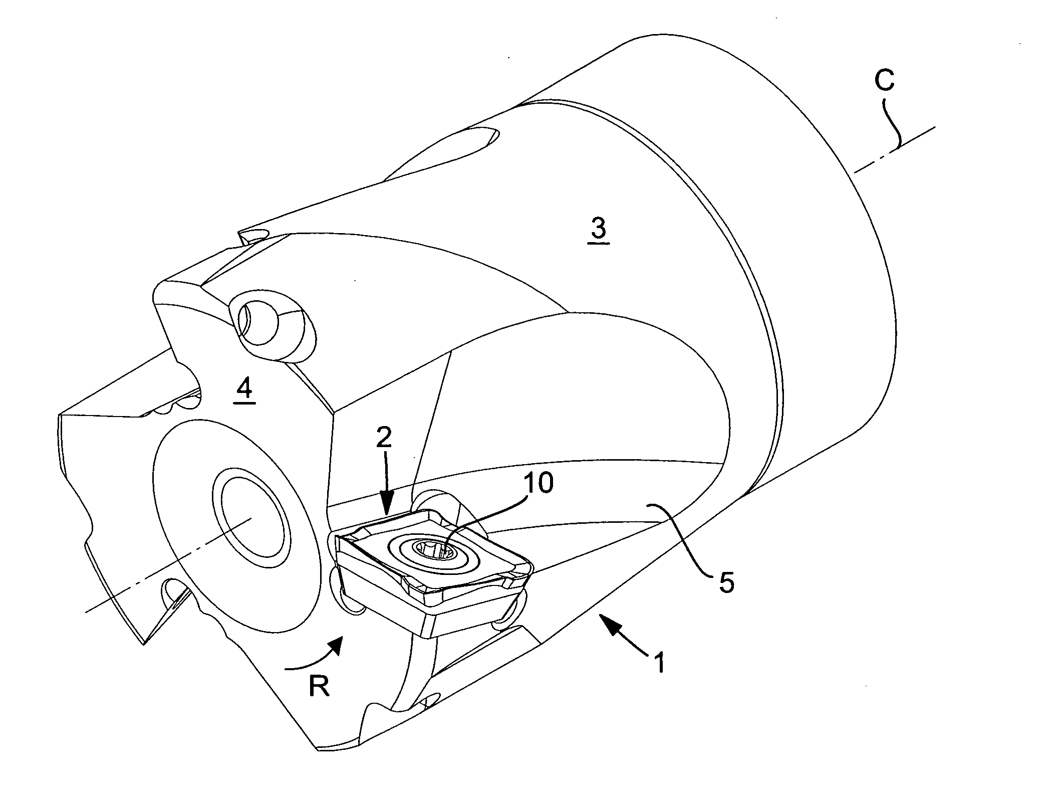 Indexable end-milling insert