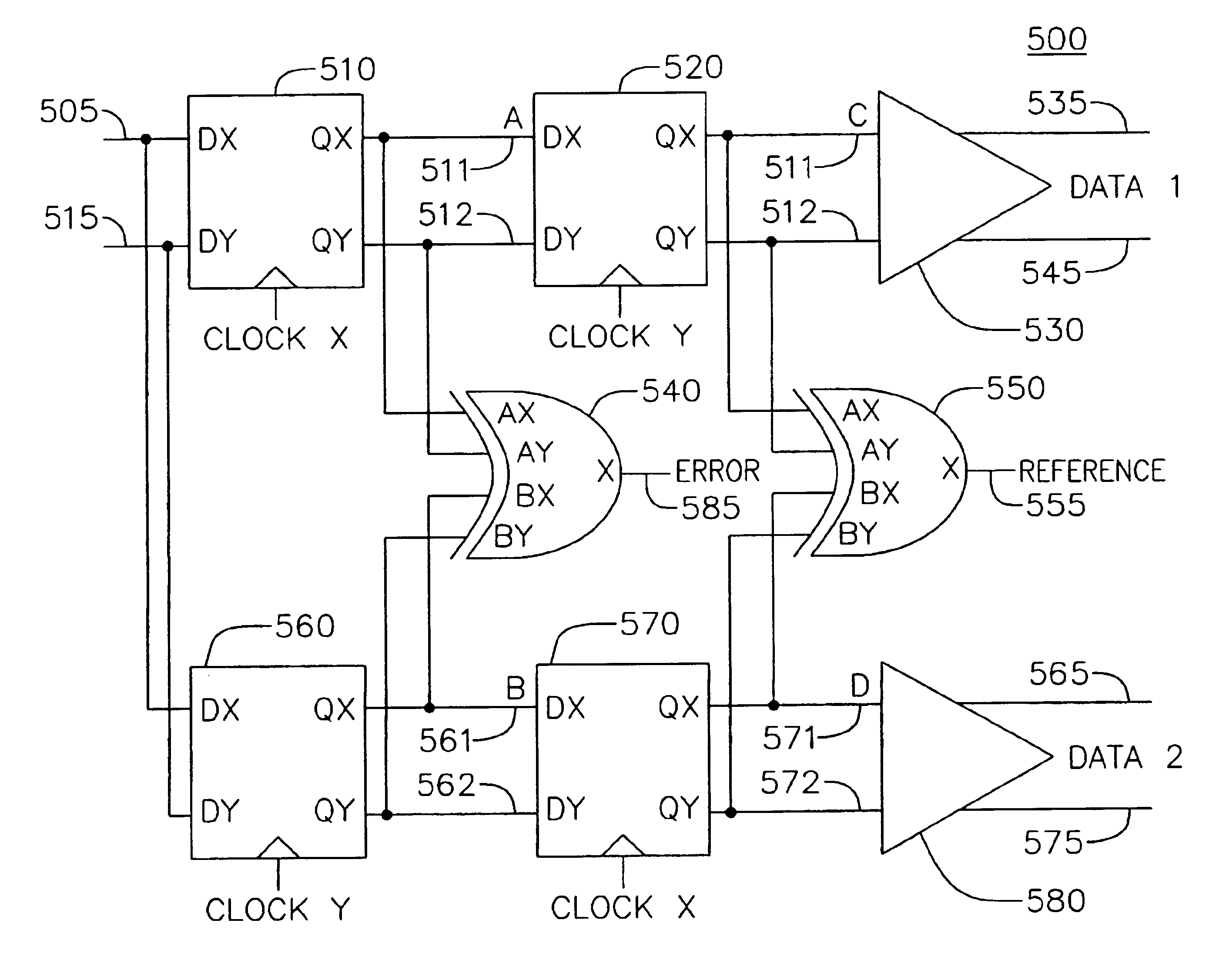 Linear half-rate phase detector and clock and data recovery circuit