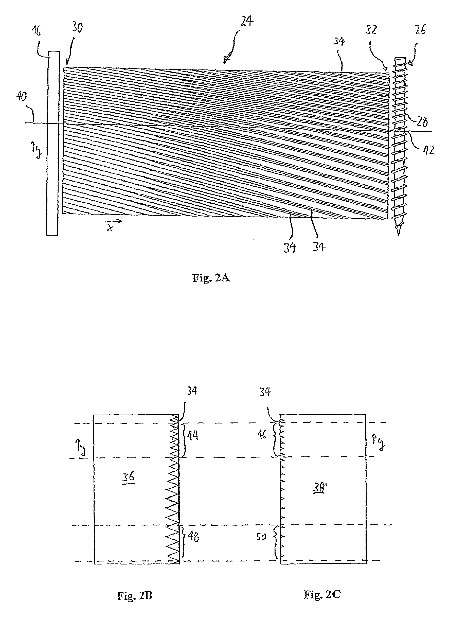 Method and rolling die for producing a screw with a variable thread pitch