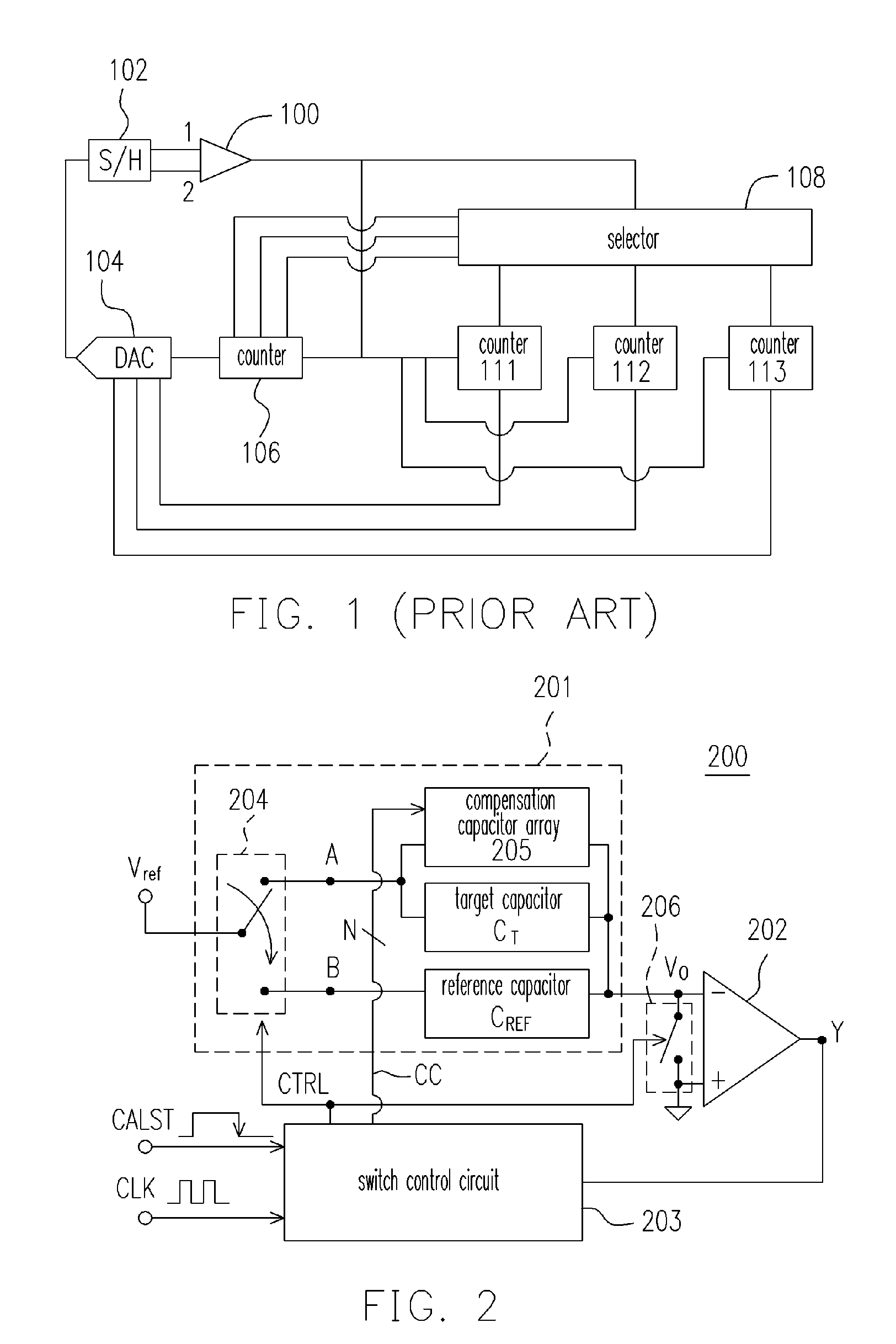 Self-calibration circuit for capacitance mismatch