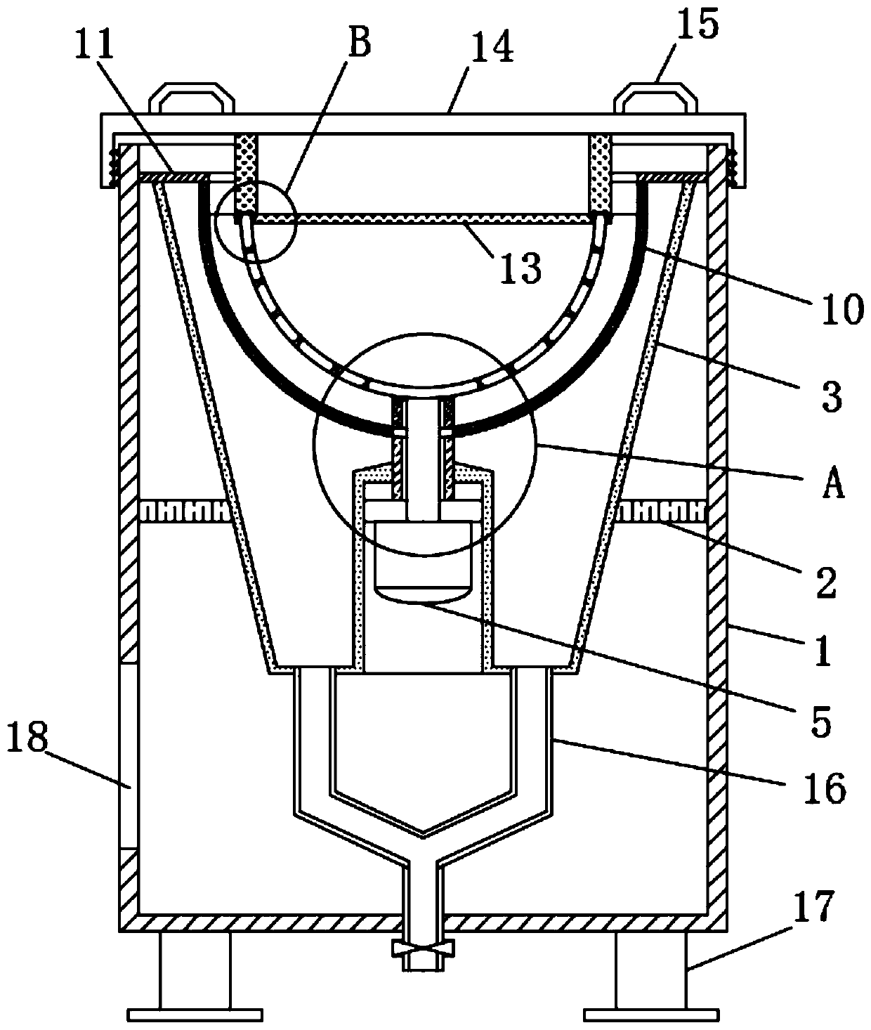 High-speed centrifuge for manufacturing water-based paint and operation method