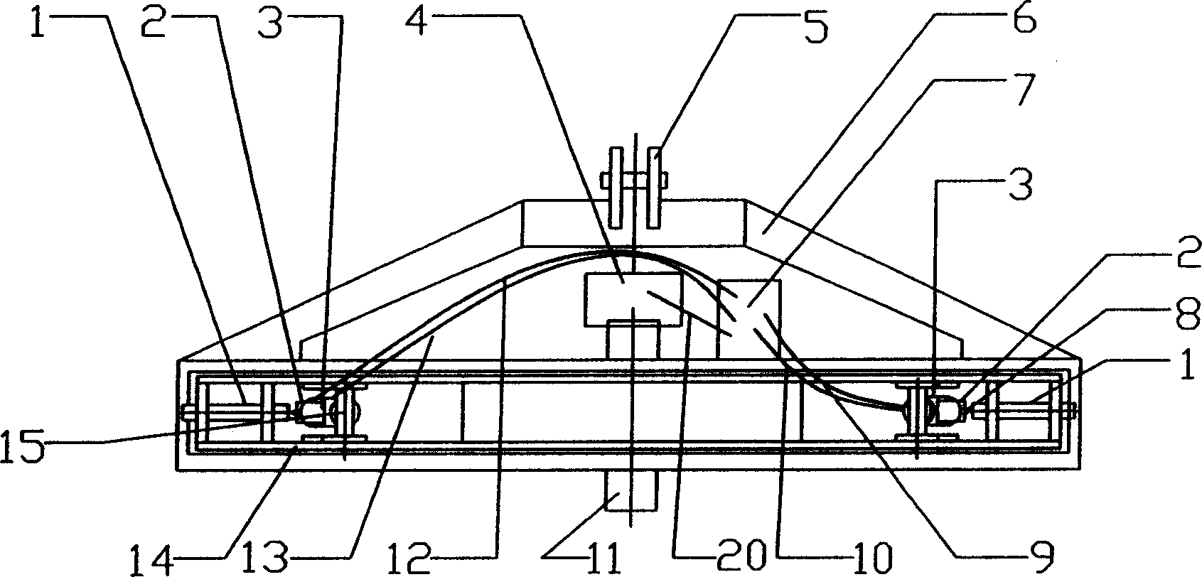 Automatic guiding device for tilless seeder of corn ridge