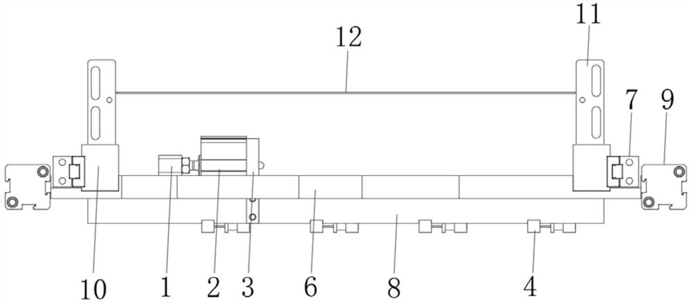 Multi-shaft wire clamping retaining device