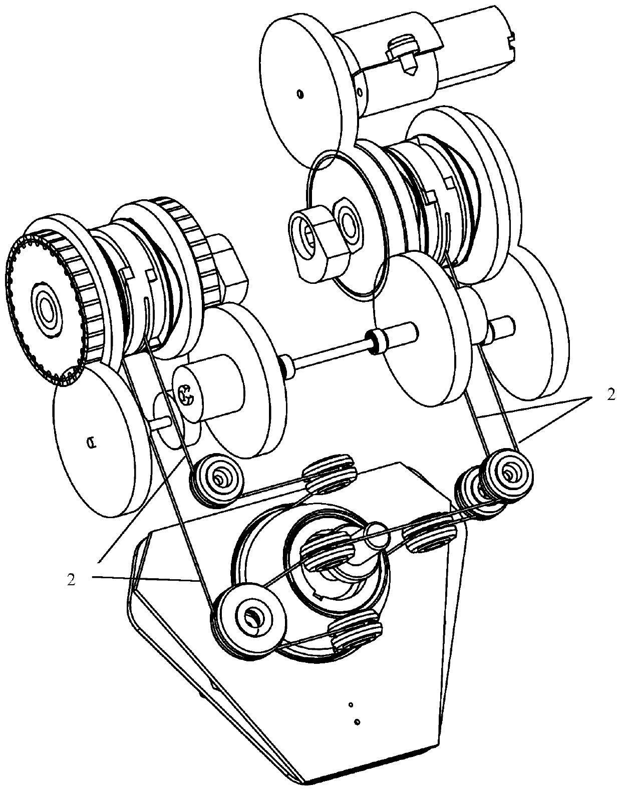 Clamping device and electric power system of endoscope