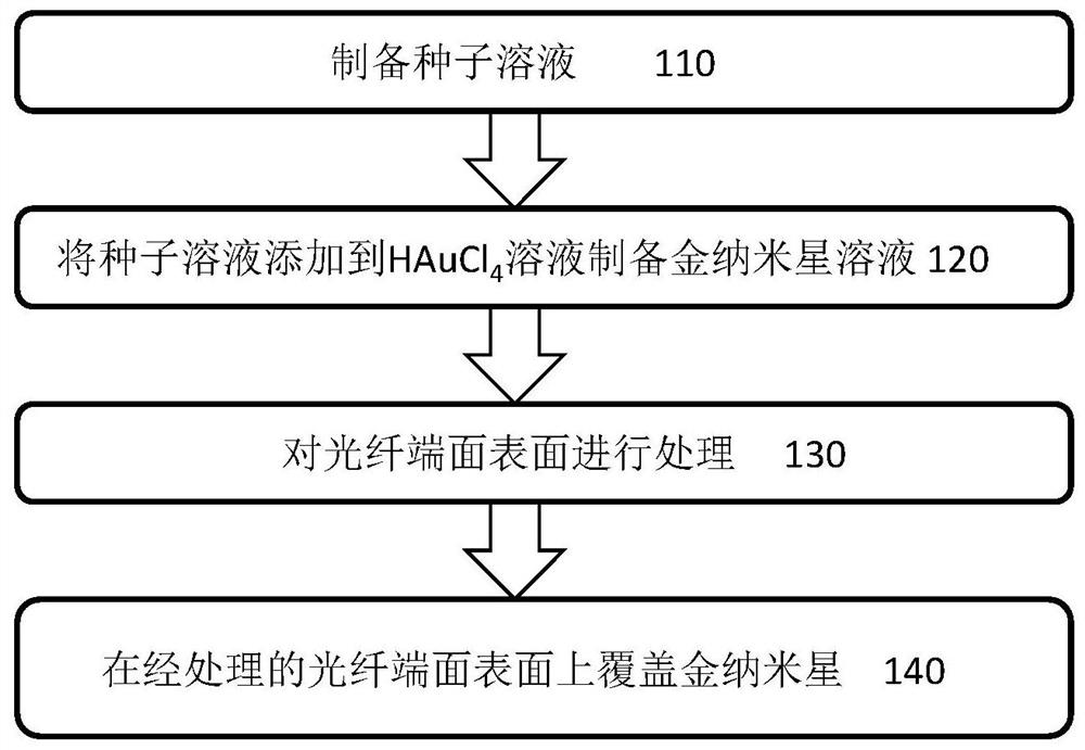 Surface Raman enhanced optical fiber probe and preparation method thereof